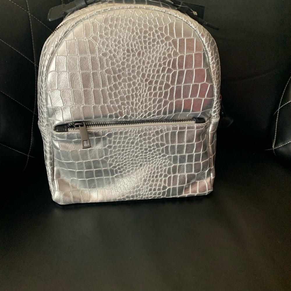 Silver Mini Backpack - Picture 7 of 9